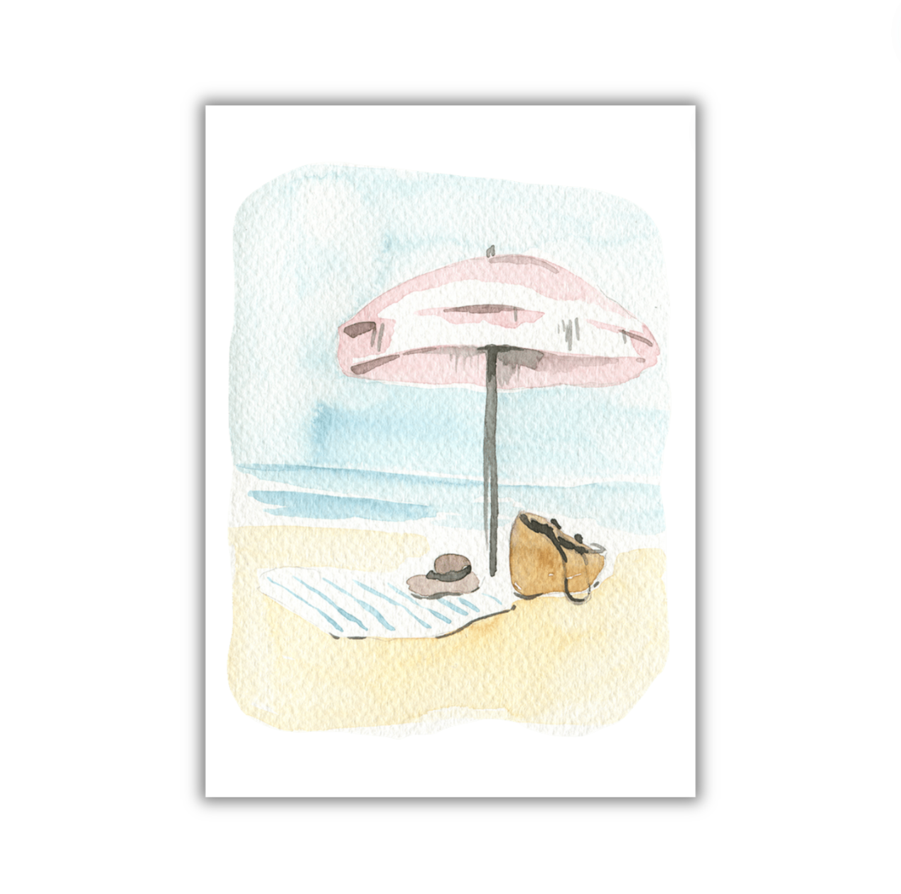 Pink Umbrella - 5x7 Print