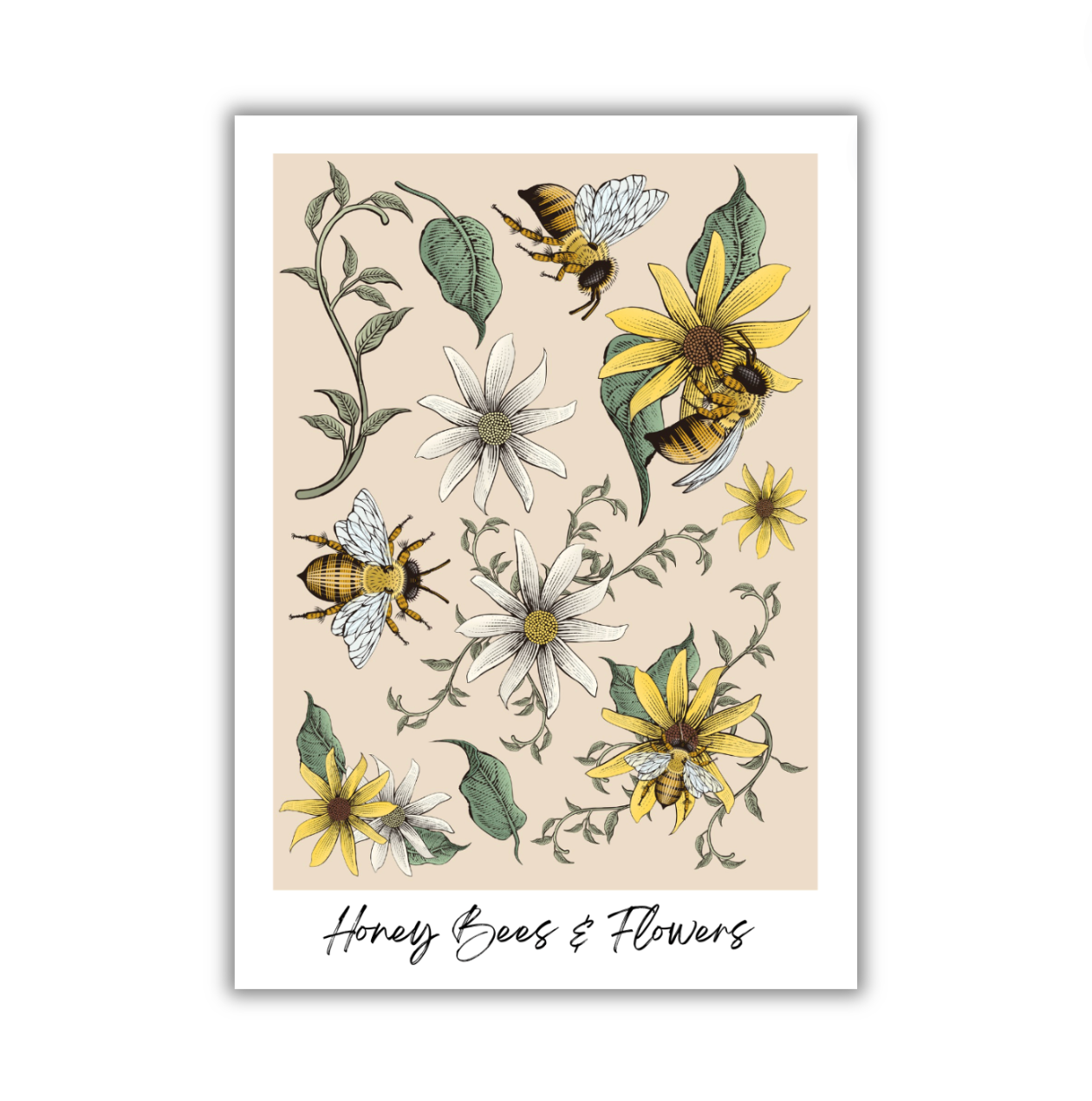 Honey Bees - 5x7 Print