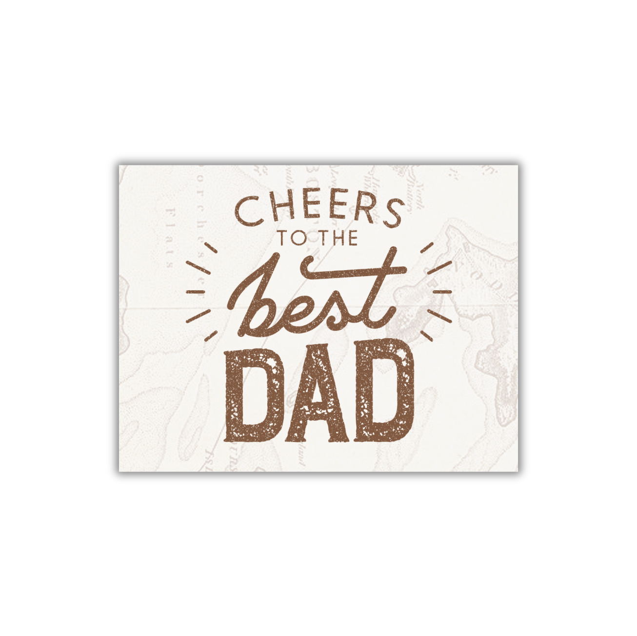 Cheers Best Dad - Greeting Card