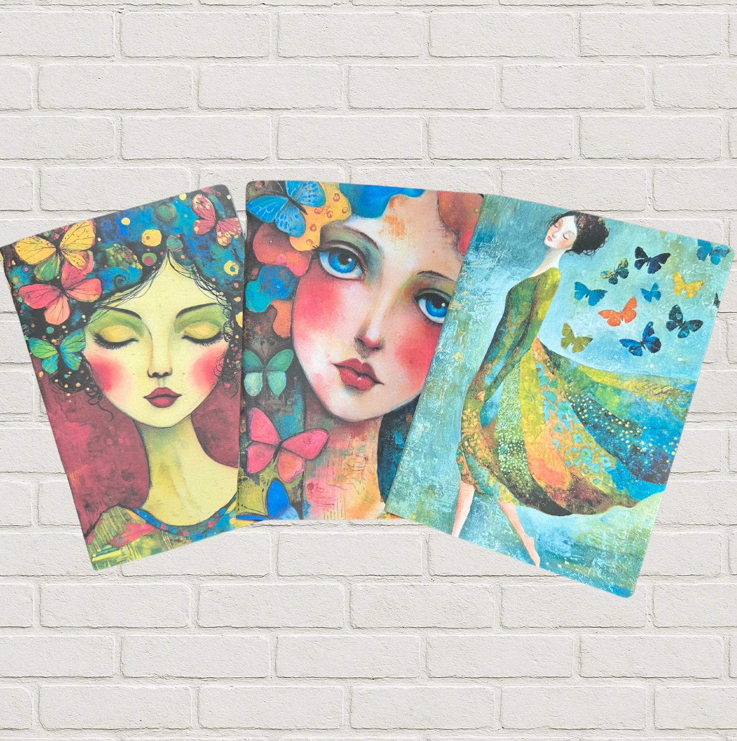 Butterfly Lady Notebooks set of three