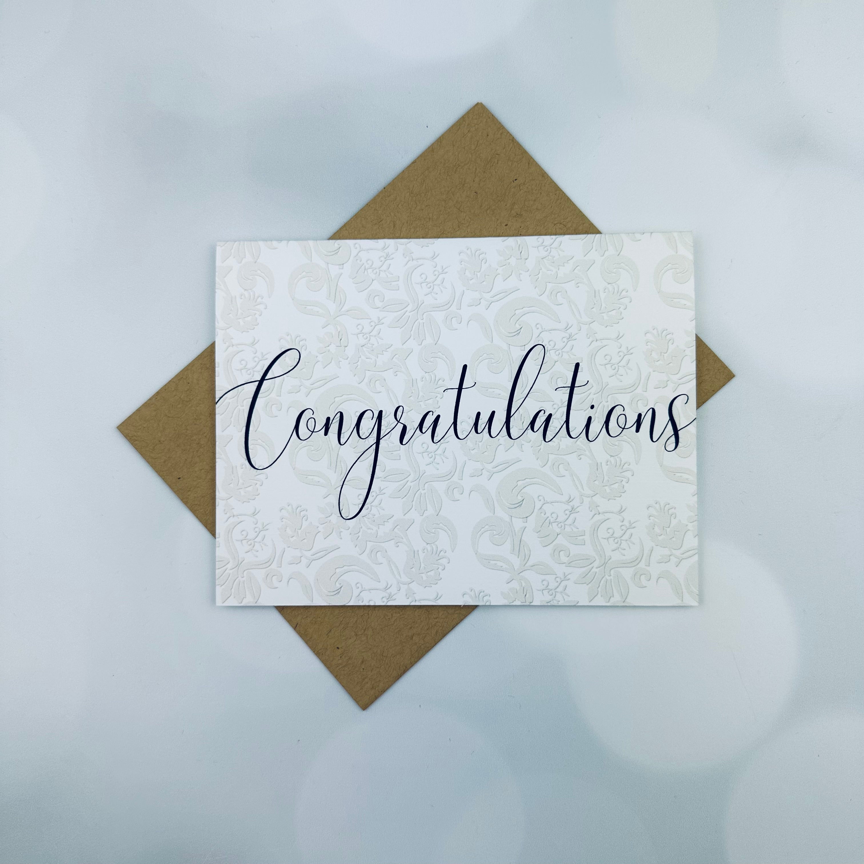 Congratulations Lace - Greeting Card from Be Amazing Paper Company