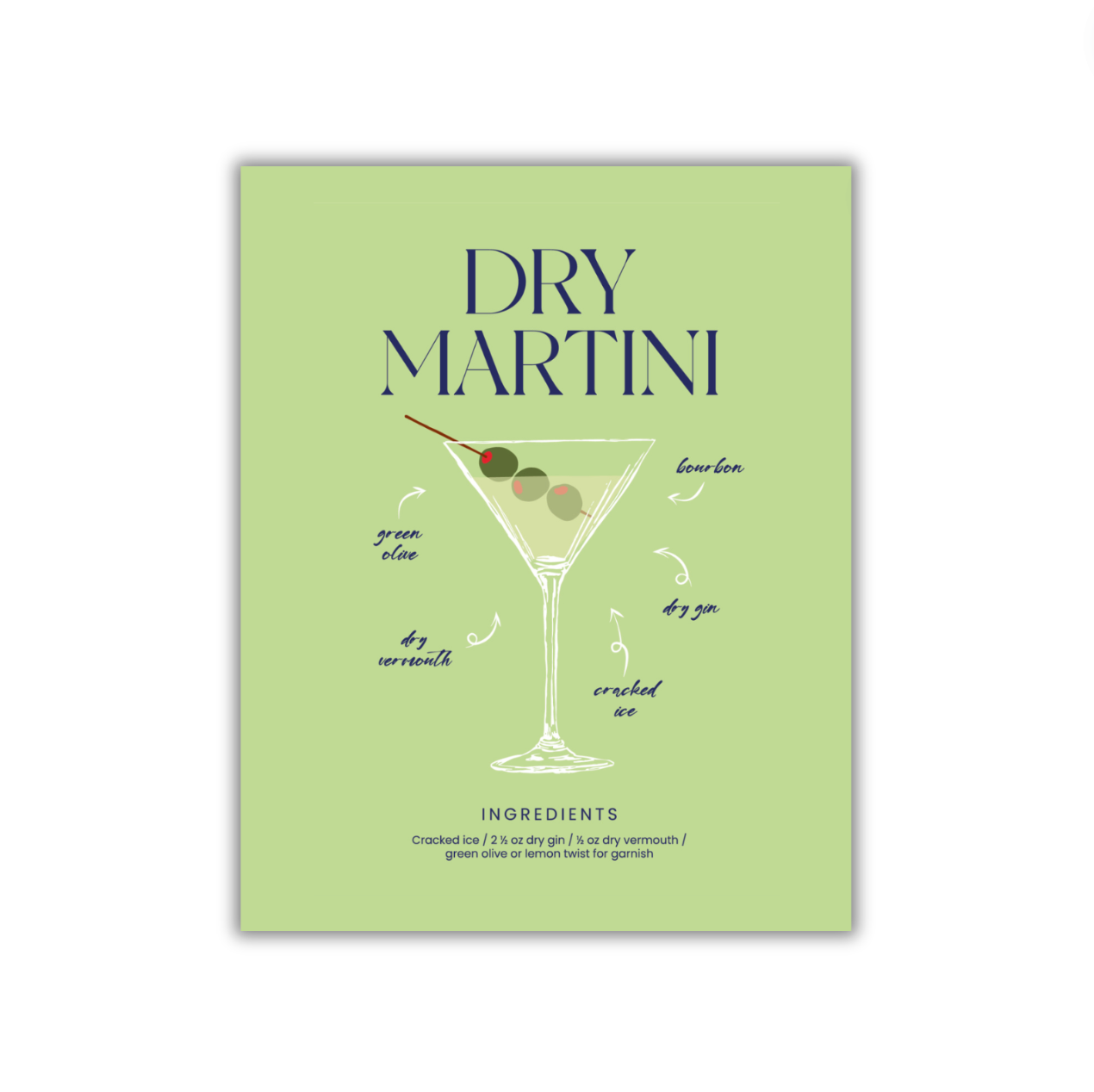 Dry Martini - 8x10 Print