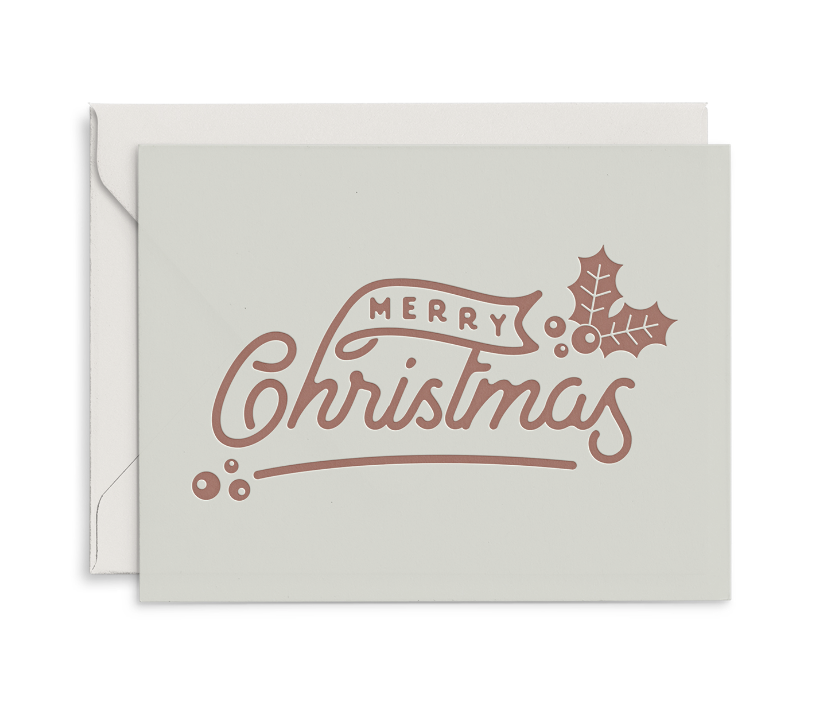Merry Christmas Holly - Greeting Card