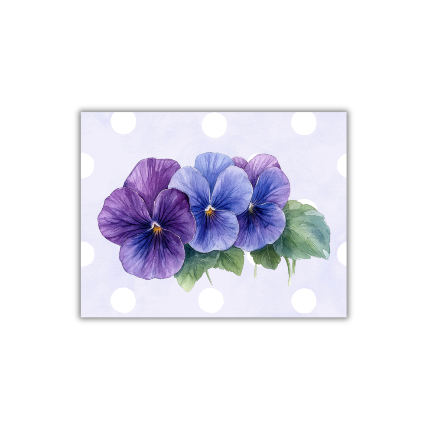 Watercolor Violets