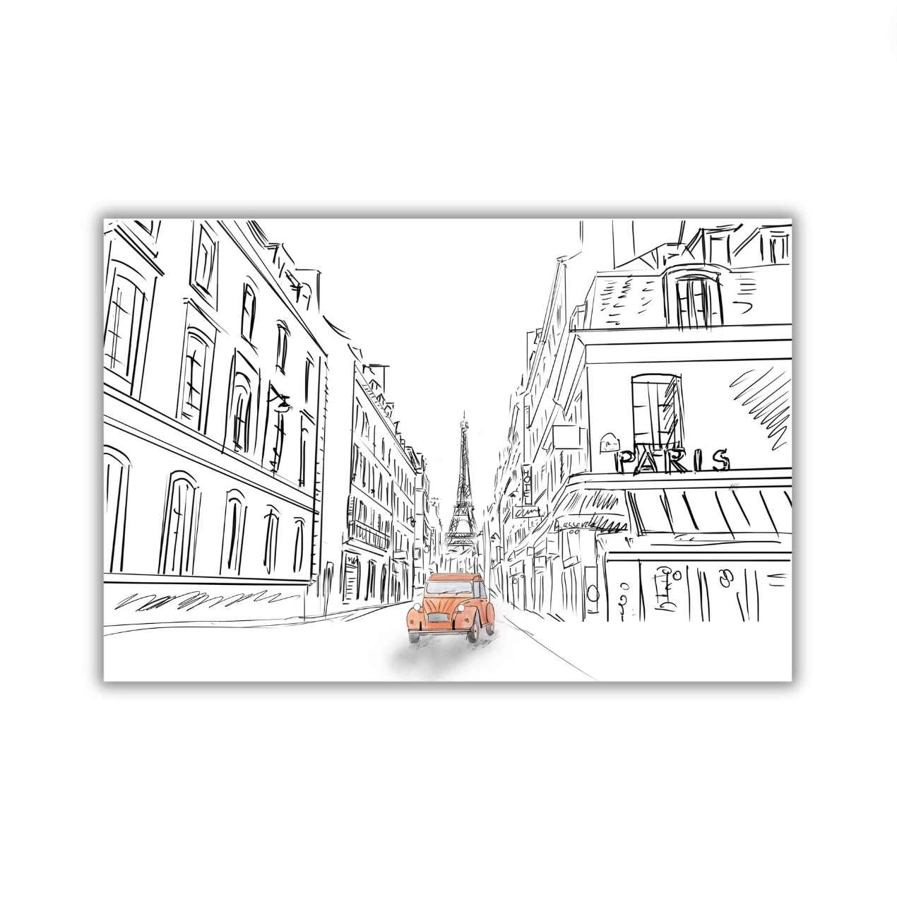 Street in Paris - 11x14 Print