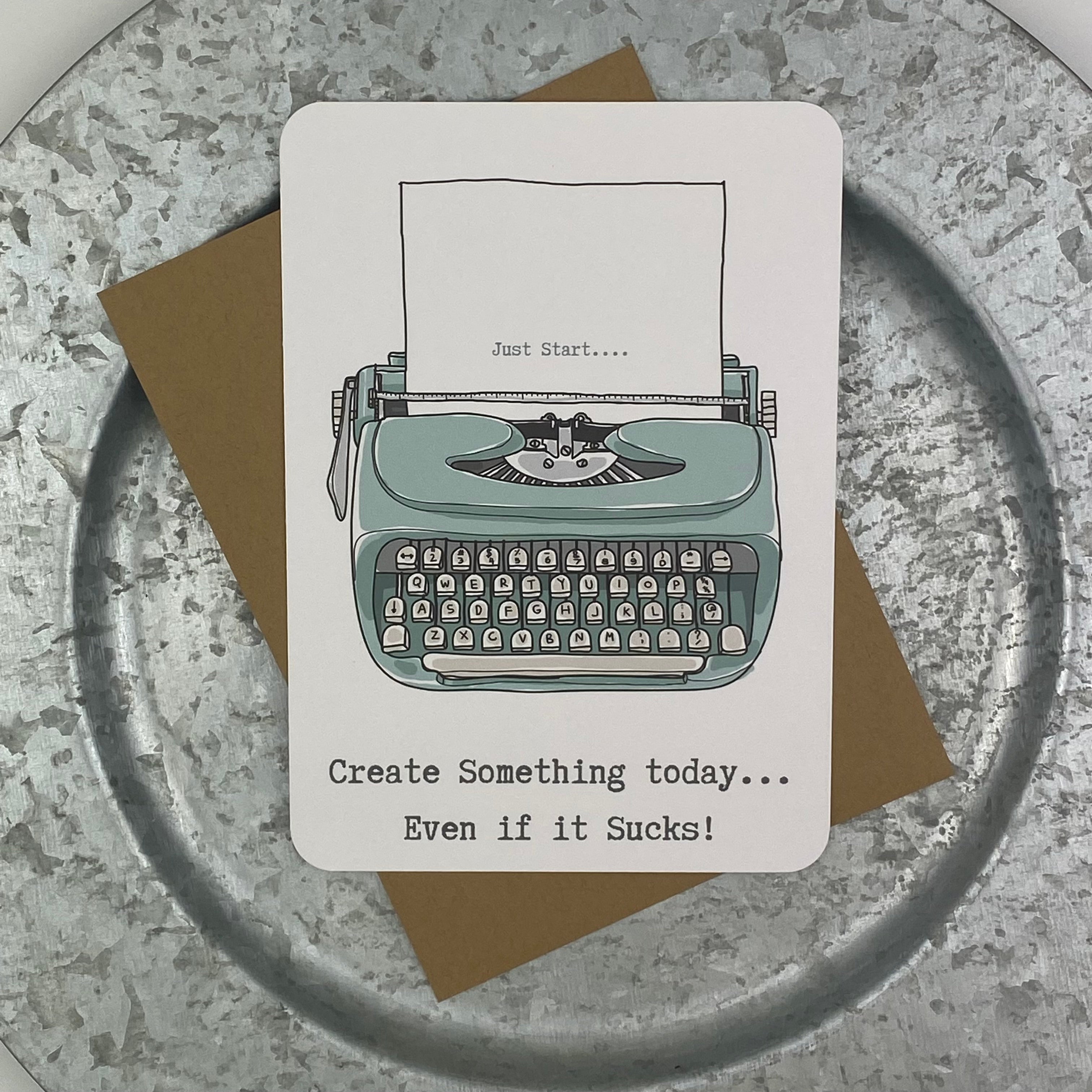 Create Something Today - Flat Card