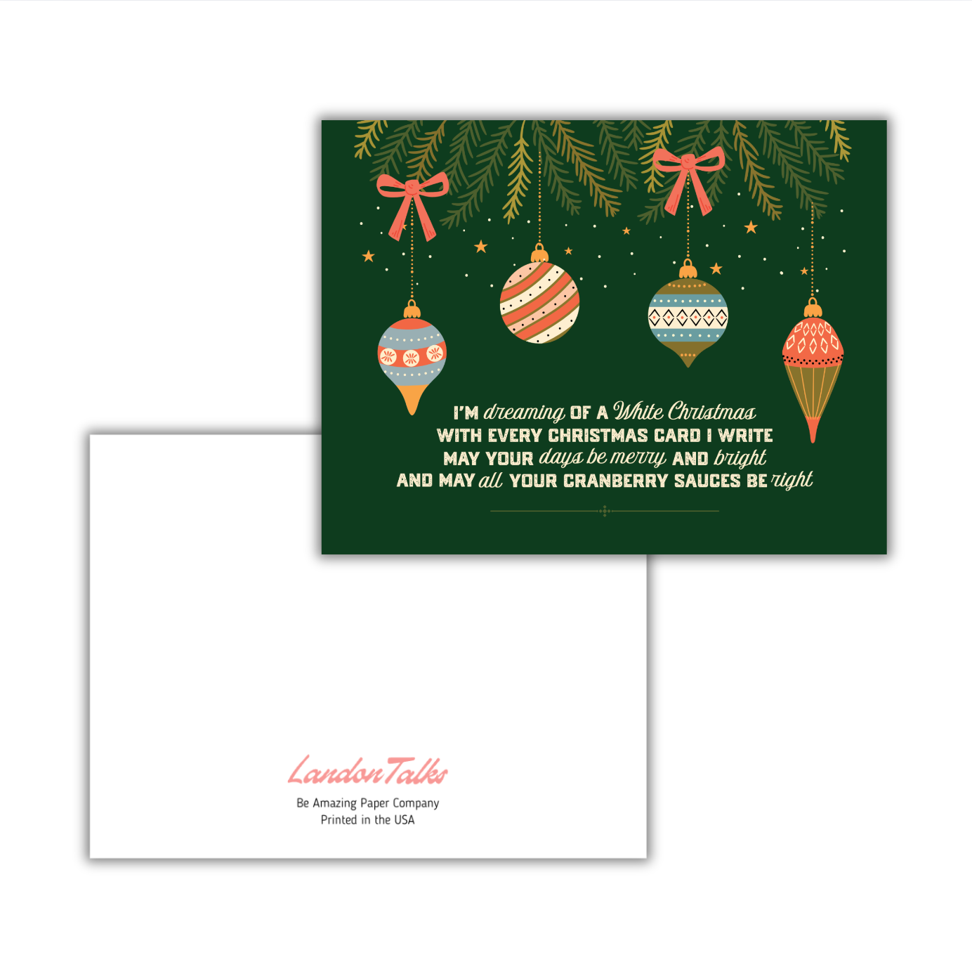 Cranberry Sauce Christmas Card