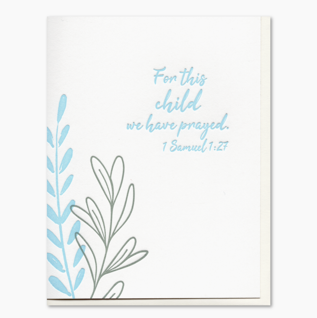 For This Child Baby - Greeting Card