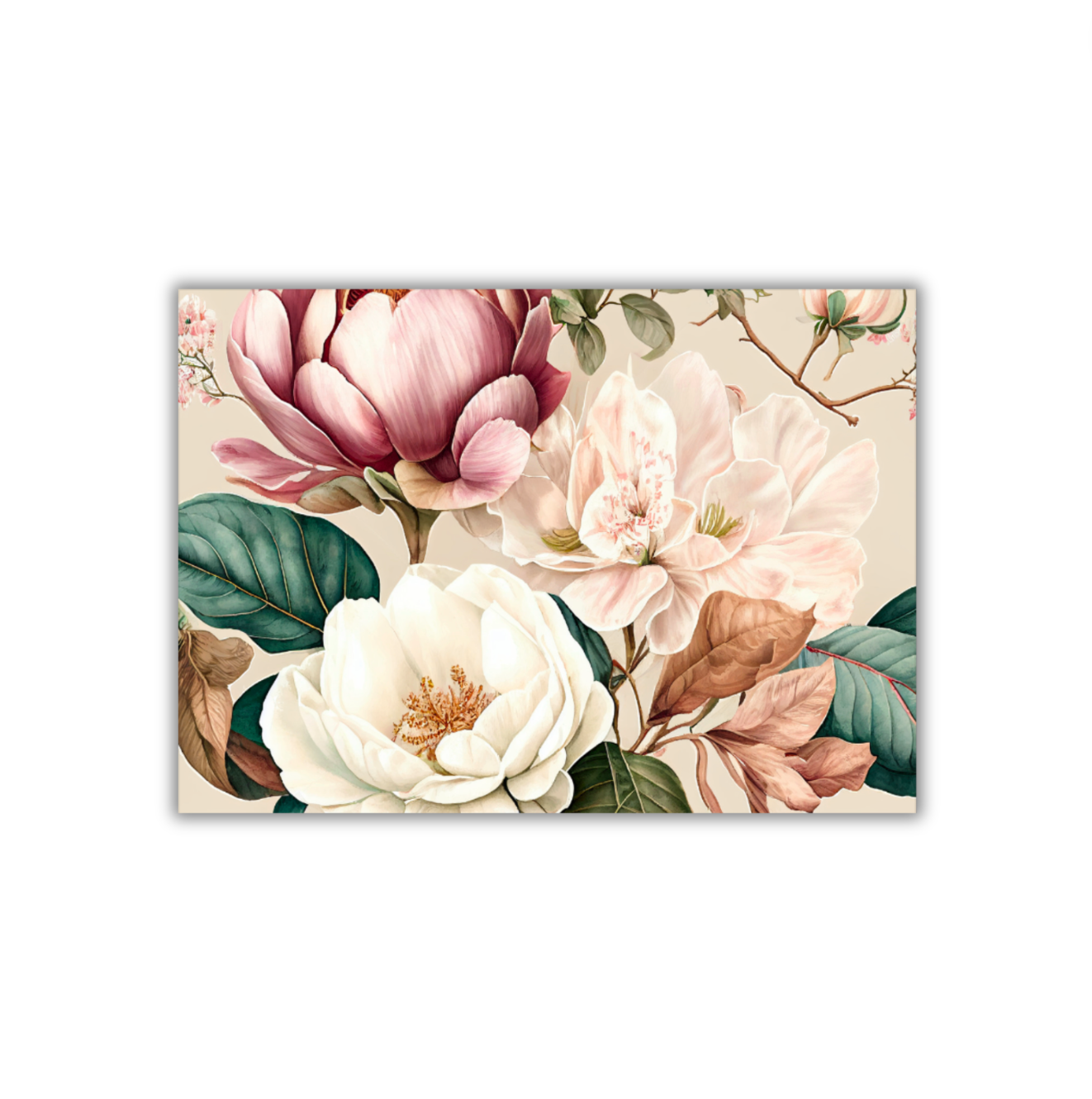 Peony & Magnolia - 5x7 Print