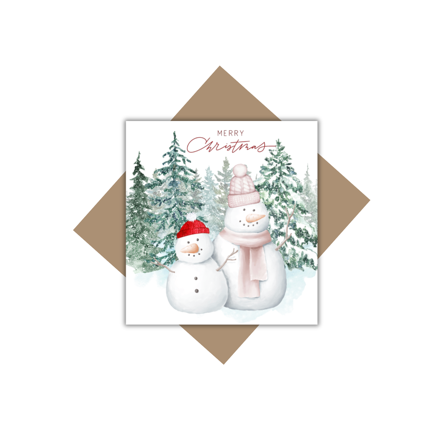 Merry Christmas Snowman - Send Love Notes